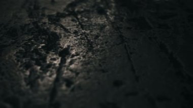 Eski ve antik yüzey kameradan geçmek. Gerilim, korku filmleri ve videoları bir mükemmel arka plan tanıtım ekran koruyucu.