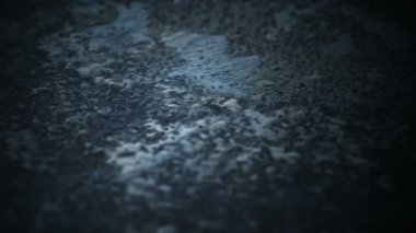 Eski ve antik yüzey kameradan geçmek. Gerilim, korku filmleri ve videoları bir mükemmel arka plan tanıtım ekran koruyucu.