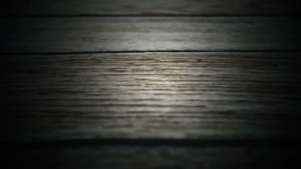 Pass the camera through the old wooden surface. A great background introductory screen saver for thrillers, horror movies and your videos — Stock Video