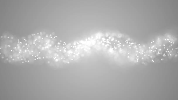 Arany részecskék. Természetes lebegő szerves részecskék a szép háttér. Csillogó részecskéket a Bokeh. Lassú mozgás. — Stock videók