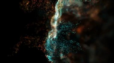 Arka plan ile taşıma ve titreme parçacıklar. Güzel arka plan rahatlatıcı.