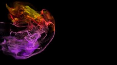 Sıvı parçacıkların soyut backgraund. Güzel arka plan rahatlatıcı üzerinde. Işıltılı parçacıklar Bokeh ile. Ağır çekim