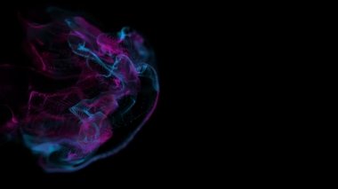 Sıvı parçacıkların soyut backgraund. Güzel arka plan rahatlatıcı üzerinde. Işıltılı parçacıklar Bokeh ile. Ağır çekim