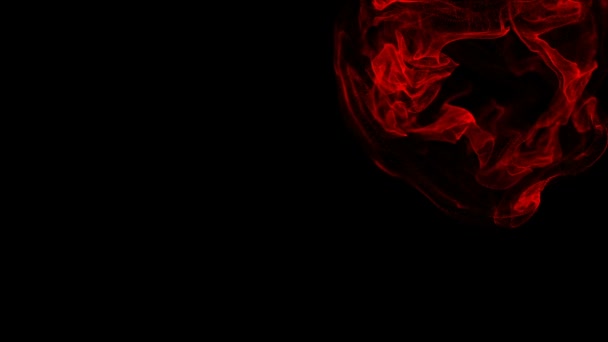 유체 입자의 추상 backgraund입니다. 에 아름 다운 편안한 배경. Bokeh와 빛나는 입자. 슬로우 모션 — 비디오