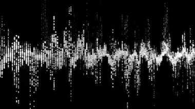 Siyah arka plan dijital dalga ekolayzer Hud.