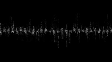 Siyah arka plan dijital dalga ekolayzer Hud.