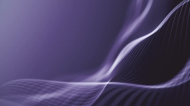 Färgglada Wave gradient animation.. Framtida geometriska mönster rörelse bakgrund. — Stockvideo
