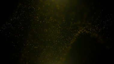 Titreşen parçacıklar, parçacıkların rasgele hareket. Güzel arka plan rahatlatıcı üzerinde. Bokeh ile ışıltılı parçacıklar