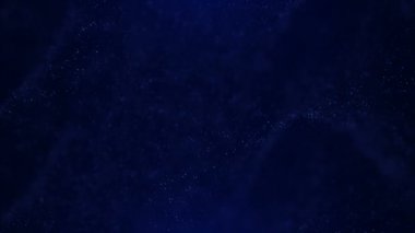 Titreşen parçacıklar, parçacıkların rasgele hareket. Güzel arka plan rahatlatıcı üzerinde. Bokeh ile ışıltılı parçacıklar