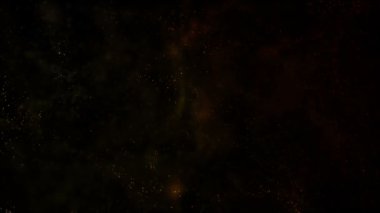 Titreşen parçacıklar, parçacıkların rasgele hareket. Güzel arka plan rahatlatıcı üzerinde. Bokeh ile ışıltılı parçacıklar