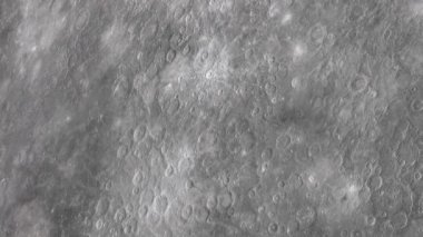 Yüksek kalitede Merkür yüzeyinde kameranın seyahat. Beatiful rahatlatıcı Background.Space üzerinde