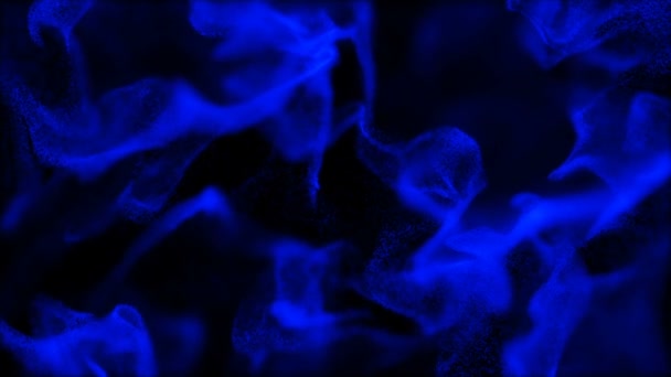 Abstract background of fluid particles.On beatiful relaxing Background. Glittering Particles With Bokeh. Slow motion — Stock Video