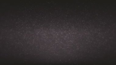 Titreşme parçacıkları, parçacıkların rastgele hareketi. Güzel rahatlatıcı arka plan üzerinde. Volumetrik ışıkta bokeh Ile ışıltılı parçacıklar