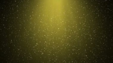 Titreşme parçacıkları, parçacıkların rastgele hareketi. Güzel rahatlatıcı arka plan üzerinde. Volumetrik ışıkta bokeh Ile ışıltılı parçacıklar