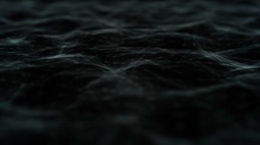 Hareketli çizgiler, noktalar ve üçgenler ile soyut güzel geometrik arka plan. Plexus Fantasy soyut teknoloji.