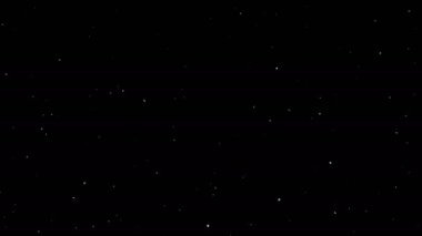 Toz parçacıkları, parçacıkların rastgele hareketi. Güzel, rahatlatıcı arka plan. Hacimli ışıkta Bokeh ile Parıldayan Parçacıklar