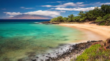 Rüya gibi uzun pozlama küçük Beach Maui, Hawaii Adası
