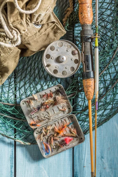 フロート棒と釣りのための機器のクローズ アップ — ストック写真