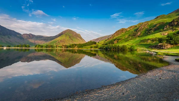 Belo Pôr Sol Lago District Lake England Europa — Fotografia de Stock