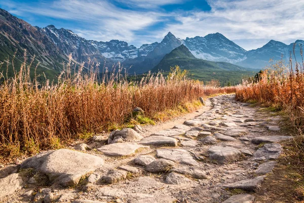 Montanhas Tatra Caminho Fortaleza Outono Polônia — Fotografia de Stock