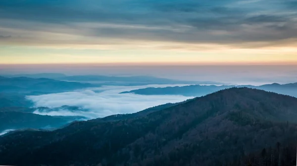 Nascer Sol Azul Nas Montanhas Tatra Outono Polônia — Fotografia de Stock