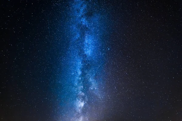 Impresionante Vía Láctea Azul Con Millones Estrellas Noche — Foto de Stock
