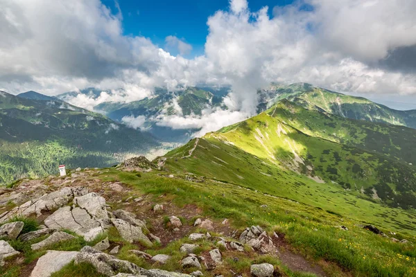 Prachtig Uitzicht Van Berg Van Tatra Uit Kasprowy Suites Polen — Stockfoto