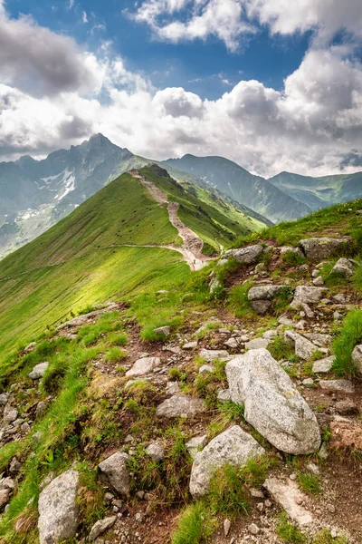 Prachtige Berg Kasprowy Wierch Bij Zonsopgang Polen — Stockfoto