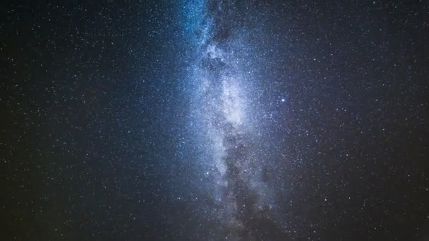 Time Lapse Moving Milky Way Night Timelapse — Stock Video