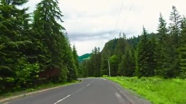 Carretera Las Montañas Tatra Frontera Entre Polonia Eslovaquia — Vídeos de Stock