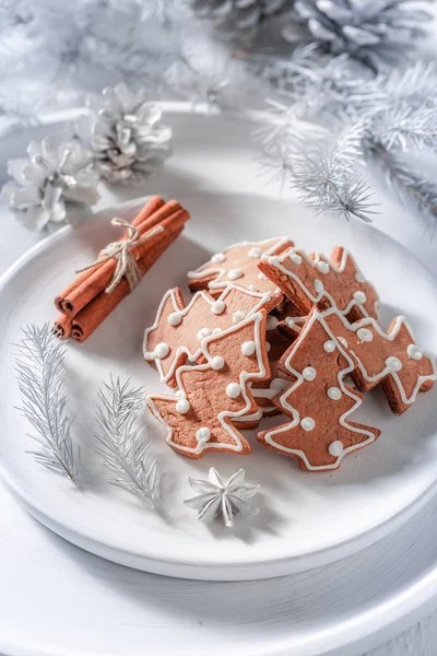 Homemade Brown Gingerbread Cookies Christmas — Stock Photo, Image