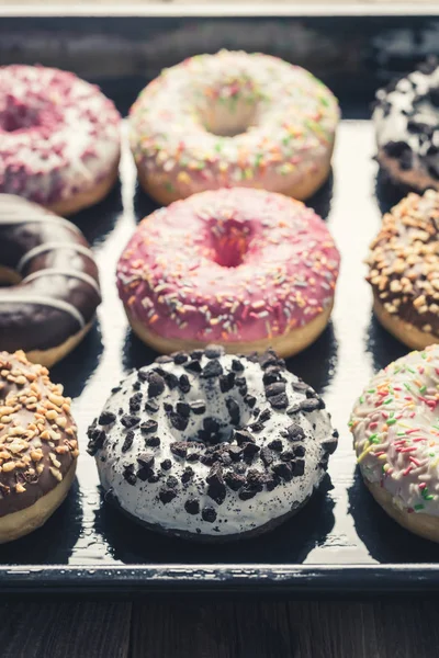 Tasty Homemade Donuts Sweet Glaze — Stock Photo, Image
