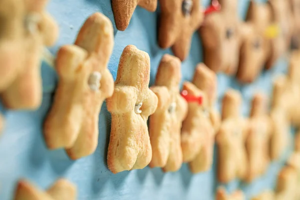 Sweet butter koekjesketting als speciale kerstversiering — Stockfoto