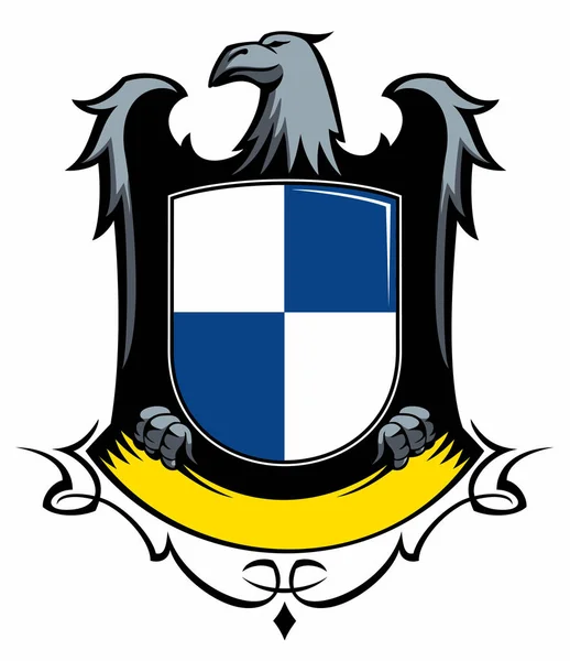 Vektor Emblem Abbildung Adler Mit Schleife — Stockvektor