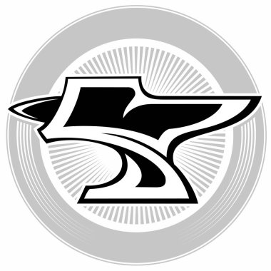 Demirci örs, vektör logo tasarım kavramı.