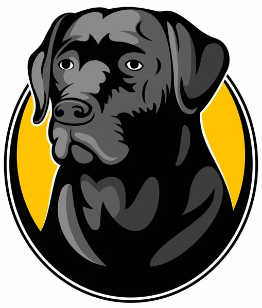 Labrador Retriever Hond Realistische Vectorafbeelding — Stockvector