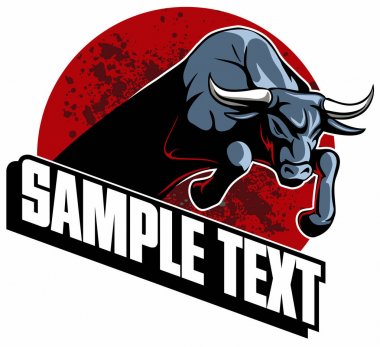 Koşma, boğa atlama, vektör görüntü.