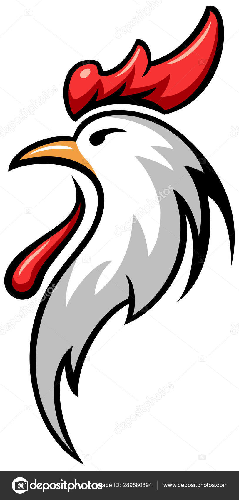 Vector Cartoon Style Rooster Chicken Farm Vector Farmer Logo Design Stock  Vector Image by ©Georgio_Nikaragua #289880894