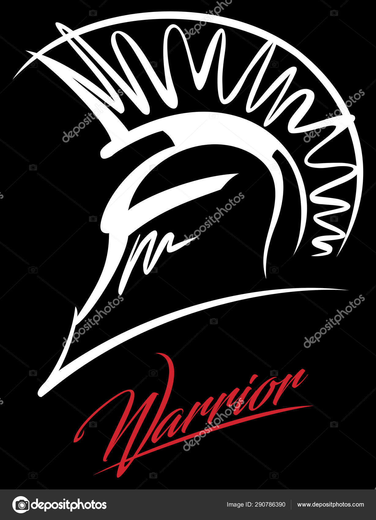 Image vectorielle Casque Grec Antique Stylisé Concept Conception Logo  Guerrier par ©Georgio_Nikaragua - 290786390, image size:1229x1700