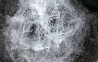 Buz kalıpları benzersiz soyut desenler şekillendirme yakın çekim.