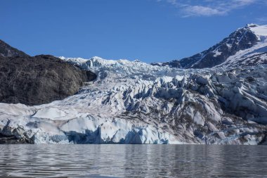 Mendenhall Glacier in summer clipart