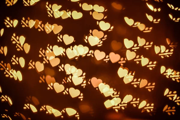 Símbolo Forma Corazón Bokeh Efecto Fotográfico Real Con Lente Vintage — Foto de Stock