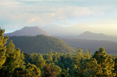 Paricutin volkanı, San Juan Parangaricutiro, Michoacan, Meksika.