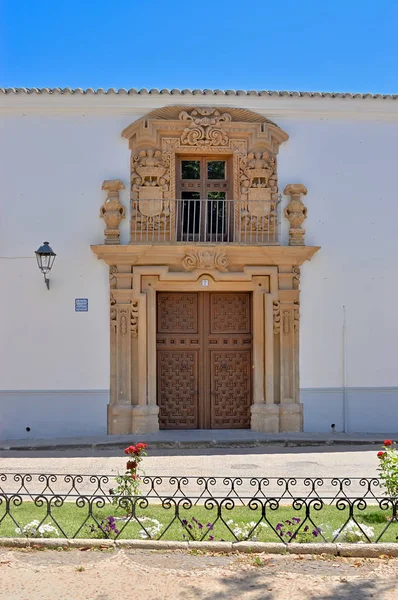 Almagro. Castilla La Mancha, Espanha. Palácio Condes de Valparaíso — Fotografia de Stock
