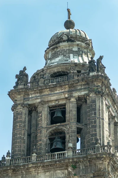 墨西哥城大都会大教堂钟楼 — 图库照片