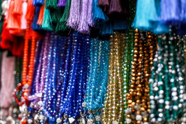 çok renkli cam boncuk. Soyut