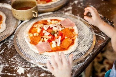 pizza pişirme süreci