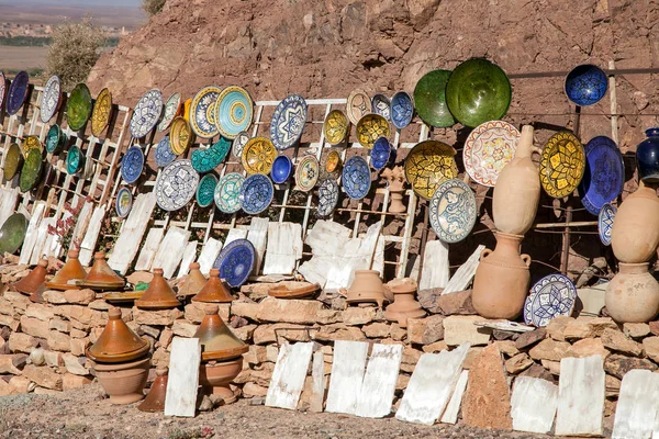 Αγγειοπλαστικής στο μαροκινό παζάρι — Φωτογραφία Αρχείου