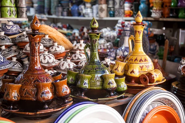 Ceramikę na marokańskim bazarze — Zdjęcie stockowe