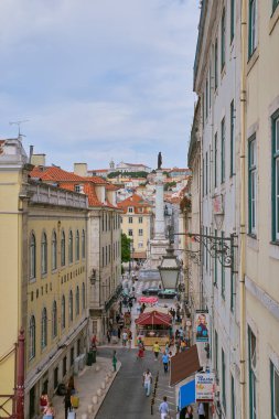 Lizbon'un kalbinde panoramik hava manzarası